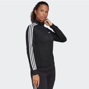 Adidas Women's Essentials 3-Stripe Track Jacket - Black, Size XS, NEW!!
